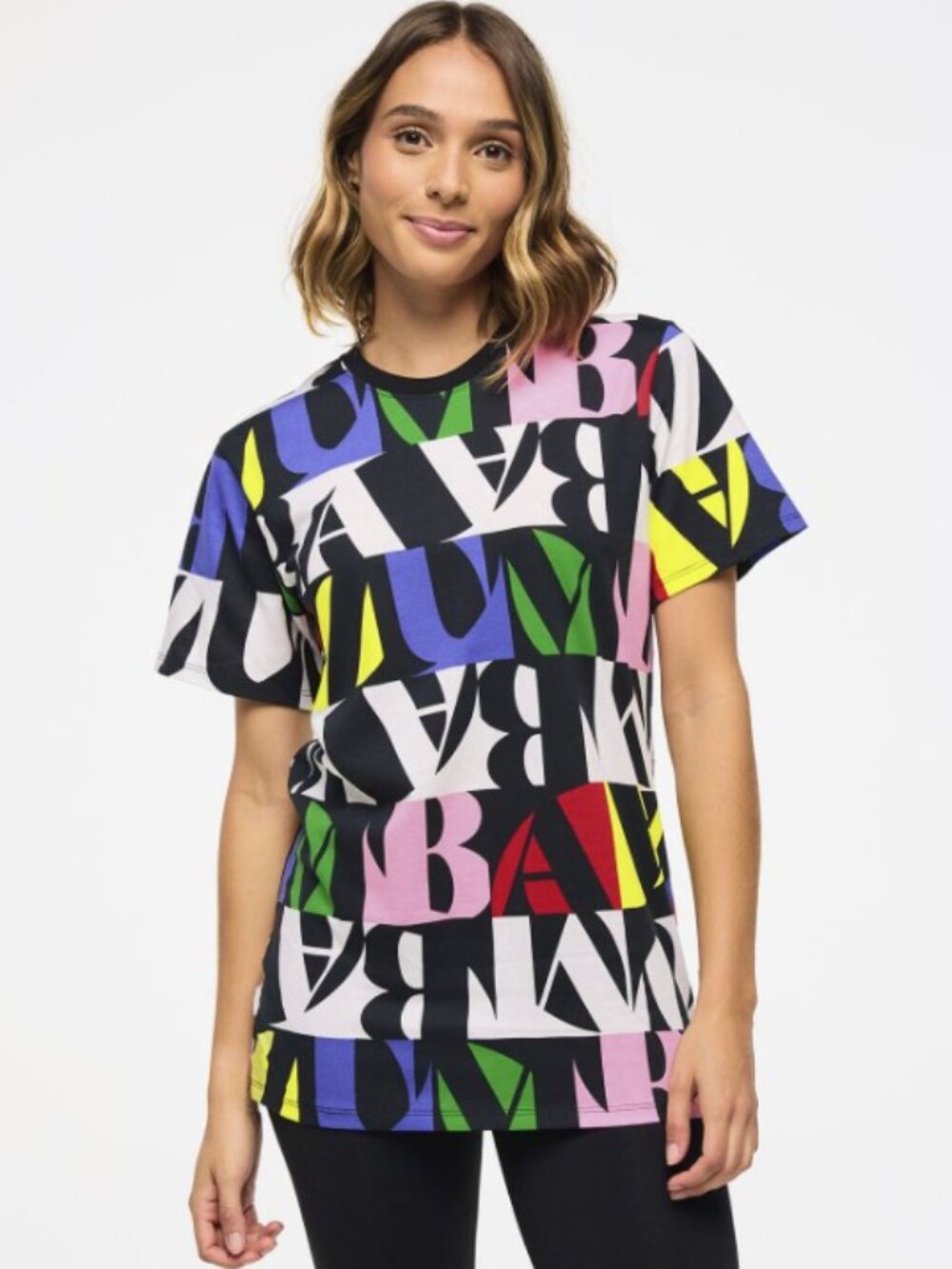M/L Zumba Wear Haus Unisex Crew Neck Tee – Multicolor